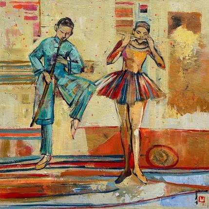 Peinture Une belle musique par Machi | Tableau  Acrylique, Encre, Huile