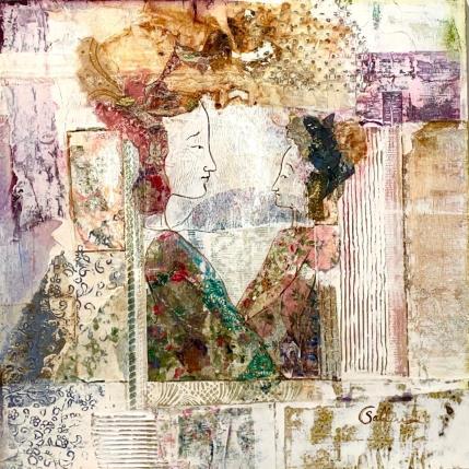 Peinture Vanita del mundo par Sablyne | Tableau Art Singulier Acrylique Portraits