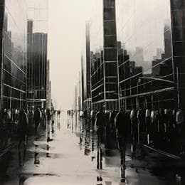 Pintura Nouvel horizon por Galloro Maurizio | Pintura Figurative Oil Urban