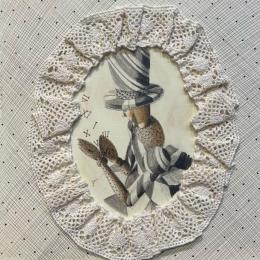 Peinture Giocare col tempo par Nai | Tableau Surréalisme Aquarelle, Textile Scènes de vie