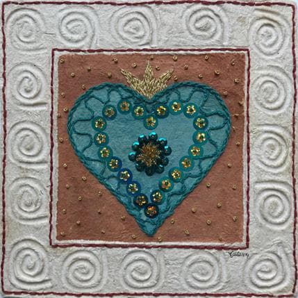 Peinture The heart is king par Vazquez Laila | Tableau Figuratif Aquarelle Paysages