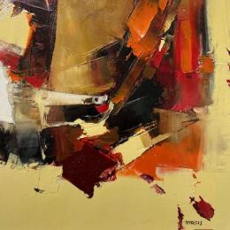 Gemälde Observation von Virgis | Gemälde Figurativ Öl Pop-Ikonen, Porträt