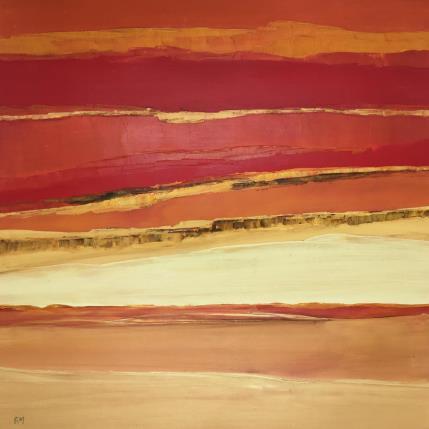 Peinture CHALEUR DU DESERT par Marteau Frederique | Tableau Abstrait Huile Paysages