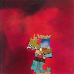 Painting L'arbre du petit secret by Lau Blou | Painting Raw art Acrylic Minimalist