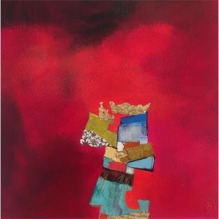 Painting L'arbre du petit secret by Lau Blou | Painting Raw art Acrylic Minimalist