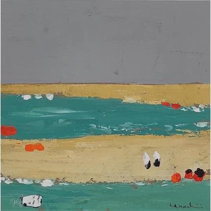 Peinture M 480 par Moracchini Laurence | Tableau Abstrait Acrylique Paysages