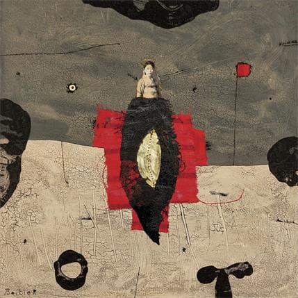 Peinture 36-82 par Boitier Thierry | Tableau Abstrait Acrylique Portraits