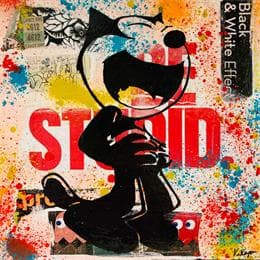 Pintura Felix MDR por Kikayou | Pintura Figurative Graffiti Pop icons