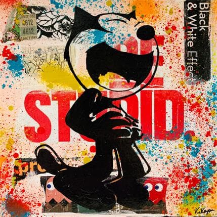 Peinture Felix MDR par Kikayou | Tableau Figuratif Graffiti Icones Pop