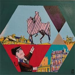 Pintura Cœur de lyon por Anicet Olivier | Pintura Figurative Acrylic Urban