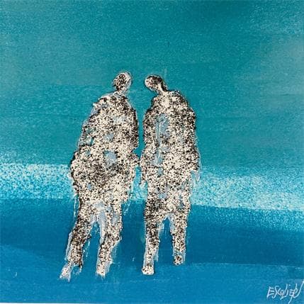 Peinture côte à côte par Escolier Odile | Tableau Figuratif Huile Icones Pop