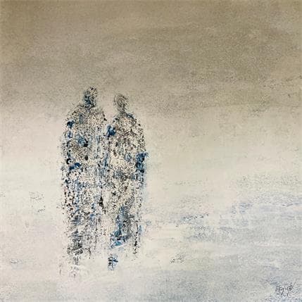 Peinture Dans l’immensité du ciel par Escolier Odile | Tableau