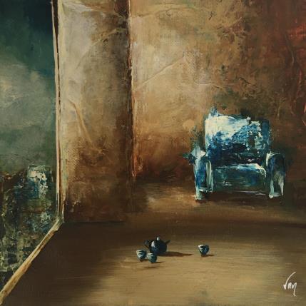 Peinture Dinette par Vinnie | Tableau Figuratif Huile Scènes de vie