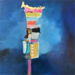 Pintura L'Arlequin 2 por Lau Blou | Pintura Abstract Acrylic Minimalist