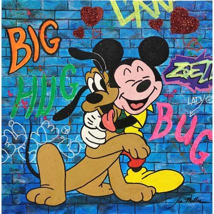 Peinture Big Hug Bug par Miller Jen  | Tableau Street Art icones Pop