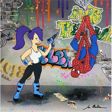 Peinture Futuraman par Miller Jen  | Tableau Street Art icones Pop