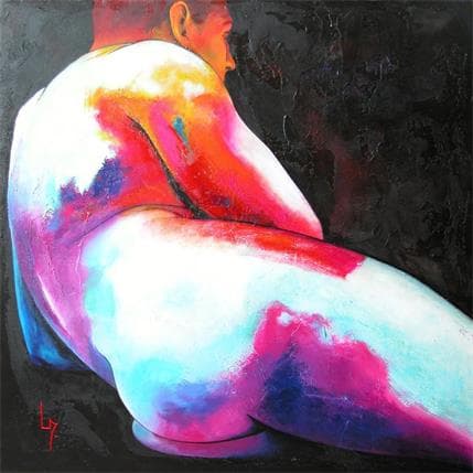 Peinture NHc par Loussouarn Michèle | Tableau Figuratif Acrylique, Aquarelle Nu