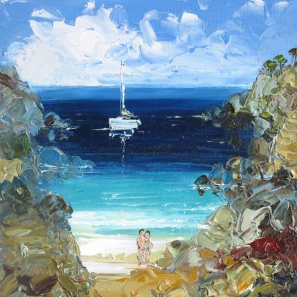 Peinture Echancrure de rêve par Hanniet | Tableau Figuratif Huile Icones Pop, Marine, Paysages, Scènes de vie
