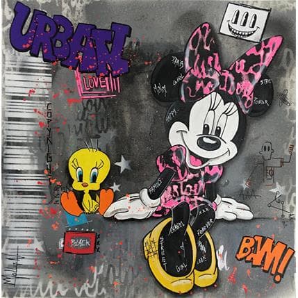 Painting Mimi by Molla Nathalie  | Painting Pop-art Acrylic Pop icons