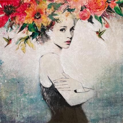 Peinture Con esa mirada par Bofill Laura | Tableau Figuratif Acrylique Portraits