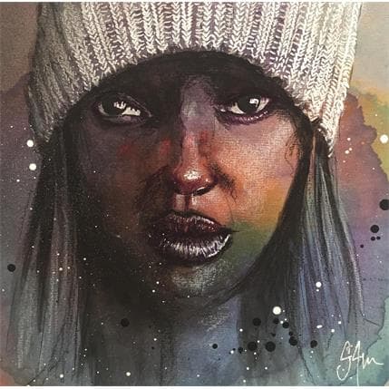 Peinture Trippin the love light par S4m | Tableau Figuratif Acrylique Portraits