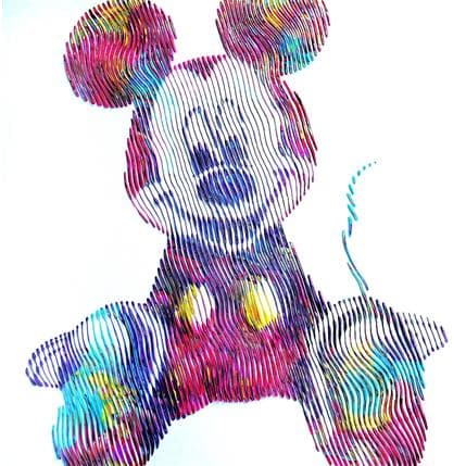 Peinture Mickey mon meilleur ami par Schroeder Virginie | Tableau  Acrylique