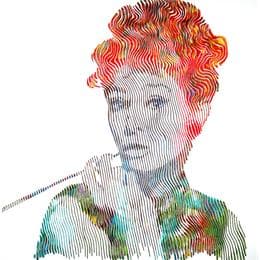Peinture The most powerfull Audrey Hepburn par Schroeder Virginie | Tableau  Acrylique