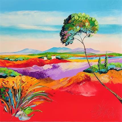 Painting Amour en provence by Fonteyne David | Painting Figurative Acrylic, Oil Landscapes