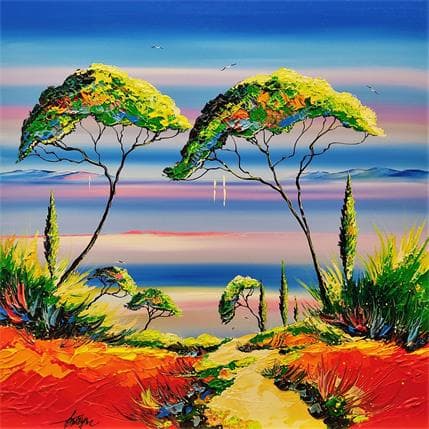 Pintura Couleur provence por Fonteyne David | Pintura Figurative Acrylic, Oil Landscapes