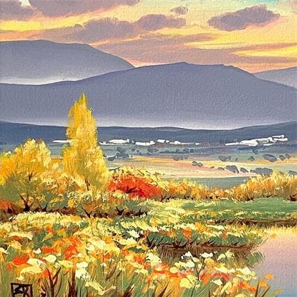 Peinture Freshness in the river par Requena Elena | Tableau Figuratif Huile Icones Pop