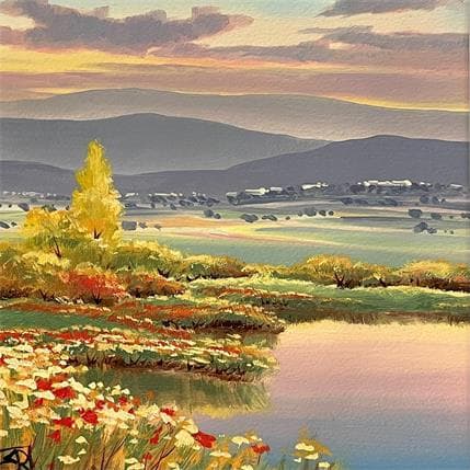 Peinture Calm in the valley II par Requena Elena | Tableau Figuratif Huile Icones Pop, Portraits