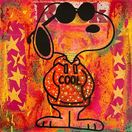 Peinture Snoopy cool par Kikayou | Tableau  Graffiti