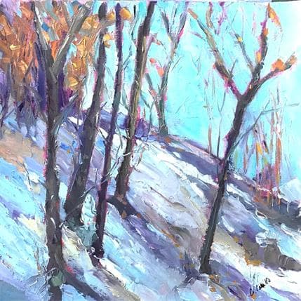 Painting Perfect powder by Carrillo Cindy  | Painting Figurative Oil Landscapes