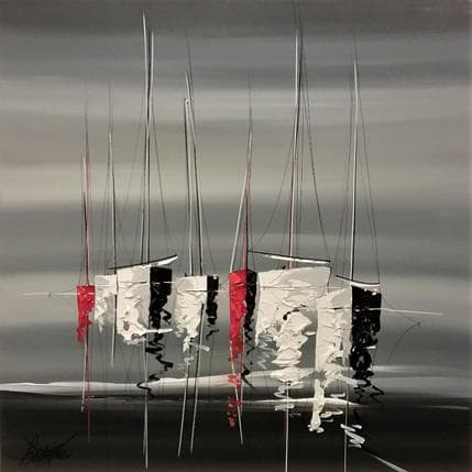 Painting Soirée d'été en mer by Fonteyne David | Painting Figurative Acrylic, Oil Marine