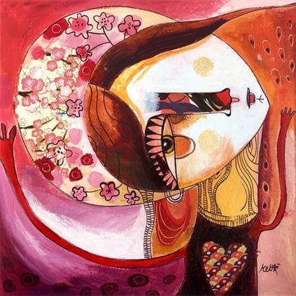 Peinture La roussette par Ketfa Laure | Tableau Art Singulier Acrylique Portraits