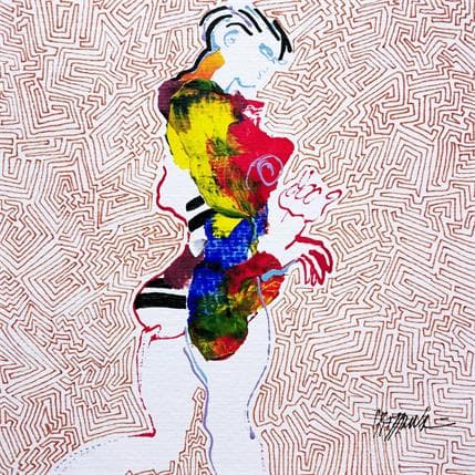 Painting 5810 by Cressanne | Painting Figurative Acrylic Nude, Pop icons
