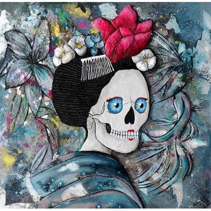 Peinture Beauté Geisha par Geiry | Tableau Art Singulier