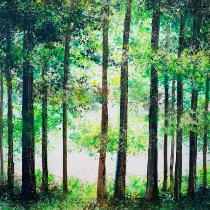 Peinture Archipel de verdure par Locoge Alice | Tableau  Acrylique
