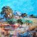 Peinture Ste Victoire par Frédéric Thiery | Tableau Figuratif Acrylique Paysages Vues marines