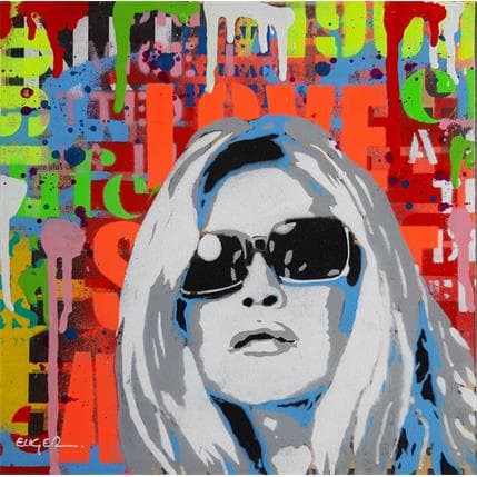 Peinture BB par Euger Philippe | Tableau Pop-art Acrylique, Collage, Graffiti Icones Pop, Portraits
