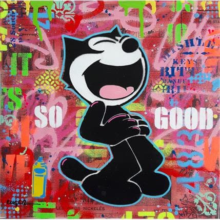 Peinture So good par Euger Philippe | Tableau Street Art Acrylique, Collage, Graffiti Icones Pop