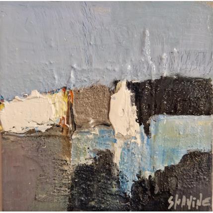 Peinture Terre bleue par Shahine | Tableau  Huile