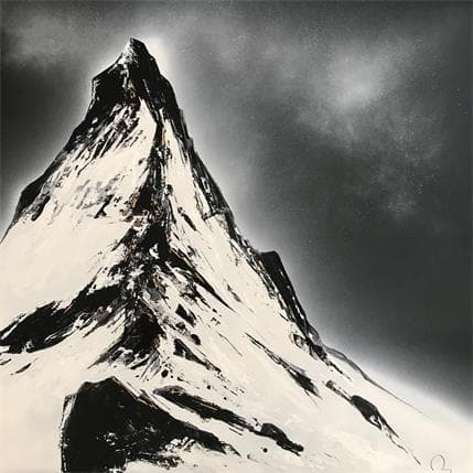 Peinture Cervin par Rey Julien | Tableau Figuratif Acrylique Paysages