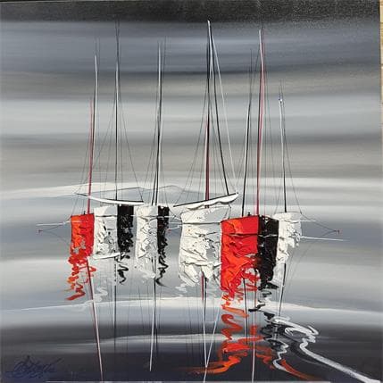 Gemälde La Danse de la mer von Fonteyne David | Gemälde Figurativ Acryl, Öl Marine