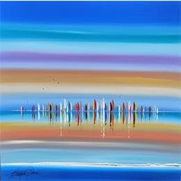 Pintura Couleurs Intenses por Fonteyne David | Pintura Figurative Acrylic, Oil Marine