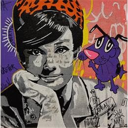 Pintura Audrey por Molla Nathalie  | Pintura Figurative Pop icons