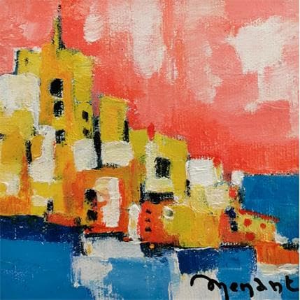 Peinture La côte en rose par Menant Alain | Tableau  Acrylique