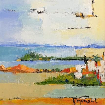 Peinture Ilots fourmis et pointe aux longs cous par Menant Alain | Tableau  Acrylique