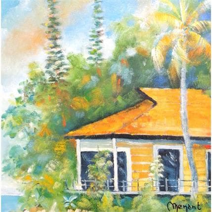 Peinture Villa Ouémo Nouméa par Menant Alain | Tableau Figuratif Acrylique, Huile Paysages