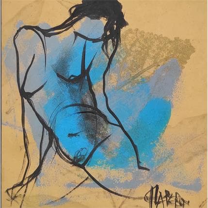 Painting Ensoleillée  by Chaperon Martine | Painting Figurative Acrylic Nude, Pop icons